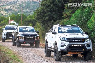 Nissan Navara 2,3lt DCi 182Ps / Toyota Hilux 2,4lt D-4D Cruiser 150Ps / Mitsubishi L200 Club Cab 2,2lt DI-D 150Ps 